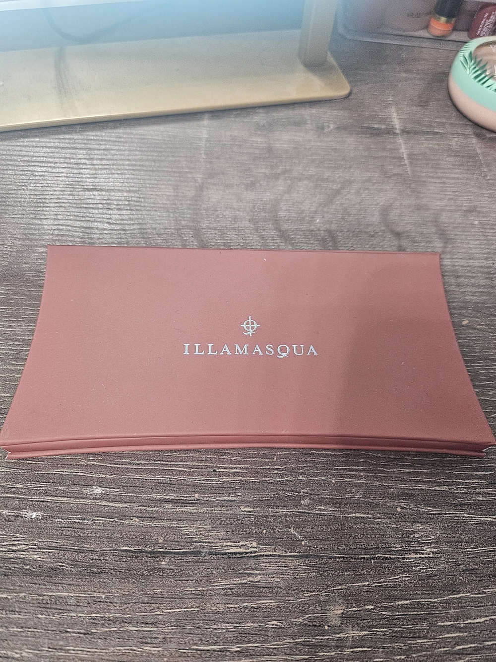 Illamasqua mauve-pink makeup palette case